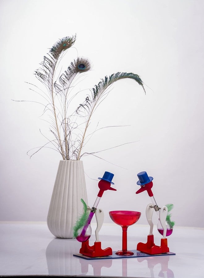MANGO PIE Drinking Bird Perpetual Motion Science Toy | Classic Dippy Bird Physics Experiment | Educational STEM Desk Toy | Office & Home Decor Gift - Image 4